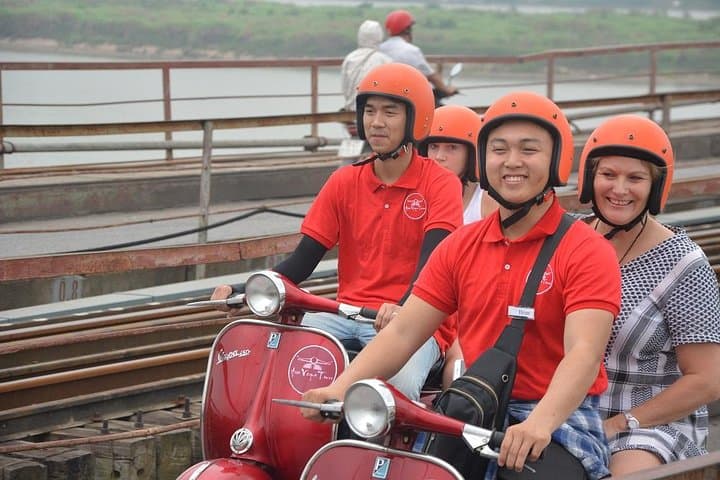 Hanoi Vintage Vespa Tour: 2.5-Hour City Ride to Train Street & Long Bien Bridge photo 4