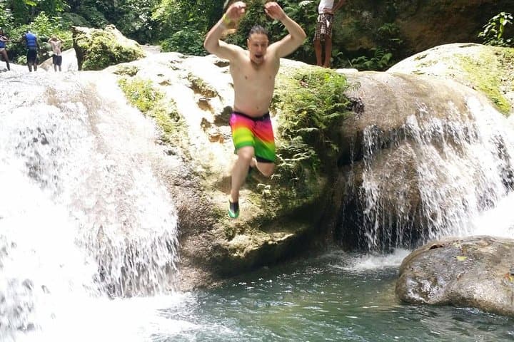 Blue Hole Waterfalls Tour from Montego Bay — Swim, Rope-Swing & Secret Caves photo 3