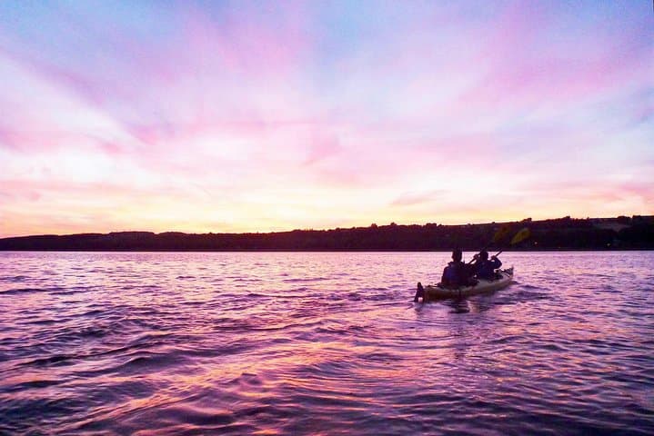 Sunset Sea Kayaking on the St. Lawrence River — Evening Paddle from Quebec City