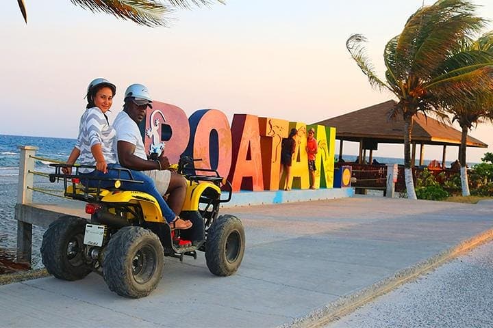 Roatan ATV Sightseeing: Sloths, Monkeys & Chocolate Factory Tour