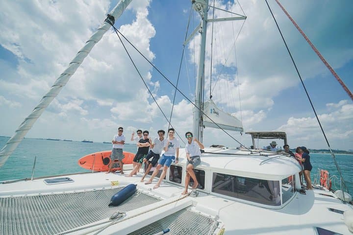 Singapore Sunset & Morning Catamaran Cruise to St John's and Lazarus Island photo 3