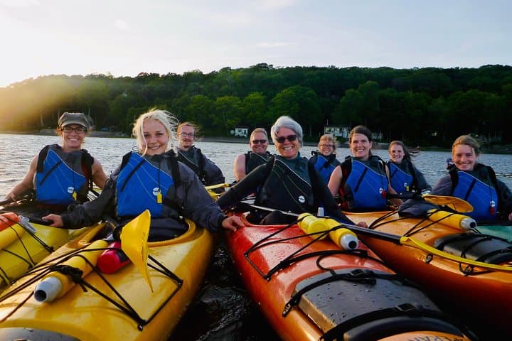 Sunset Sea Kayaking on the St. Lawrence River — Evening Paddle from Quebec City photo 5