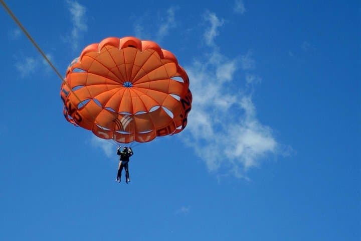 Morning Parasailing Over Alykes and Lazaretto Island, Corfu — 15-Min Flight photo 3
