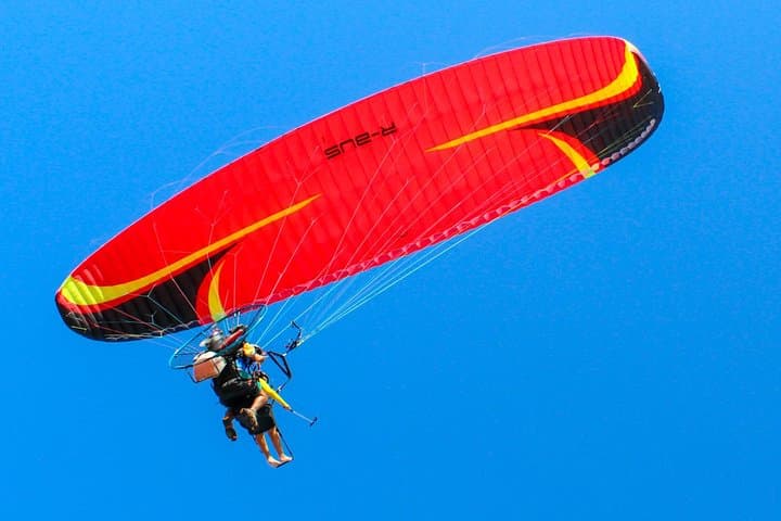 Paramotor Double Flight Over Porto das Dunas: Beach Takeoffs & Coastal Views