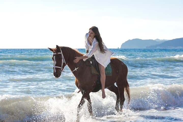 Santorini Horse Riding to Eros Black Sand Beach — 90-Min Coastal Ride photo 4