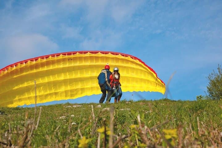 Soar Over Lombardy: Tandem Paragliding Flight from Bergamo photo 2