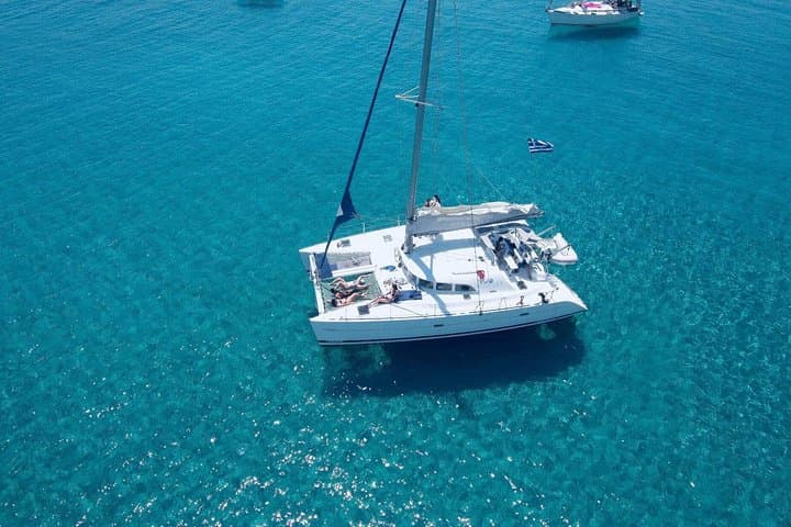 Private Catamaran Daytrip on the Athens Riviera — Swim, Snorkel & Visit Sounion photo 2