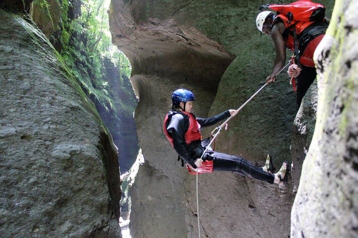 Secret Waterfall Canyoning in Dominica: Rappel, Jumps & Rainforest Pools photo 3