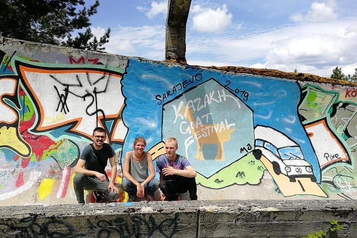Spray the Olympic Track: Sarajevo Street Art Workshop on Trebević photo 5