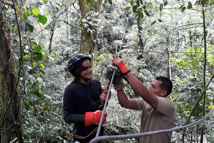Zipline Canopy Adventure Above El Macho Waterfall in Anton Valley photo 6