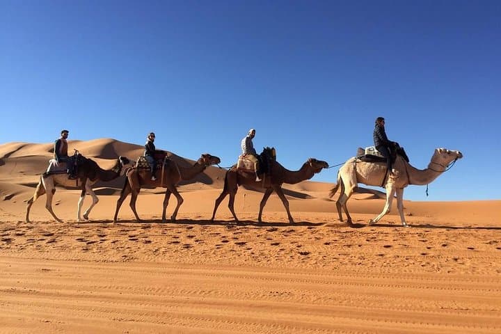 3-Day Erg Chebbi Desert Tour from Fez to Marrakech — Camel Rides, Berber Camp & Atlas Passes