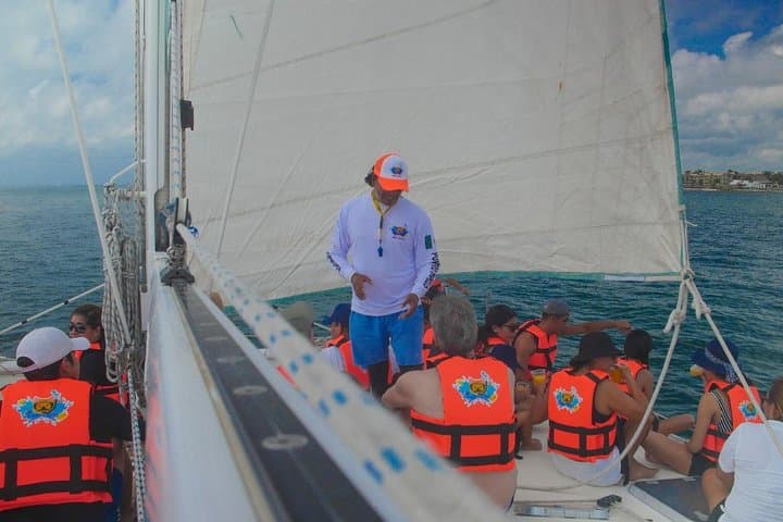 Puerto Morelos Catamaran & Snorkel Tour to Punta Maroma — Reef Guides, Open Bar, Snack photo 3