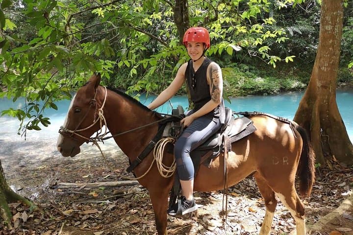 Blue River Combo: Tubing, Horseback Riding & Chocolate Tour from Playa Hermosa