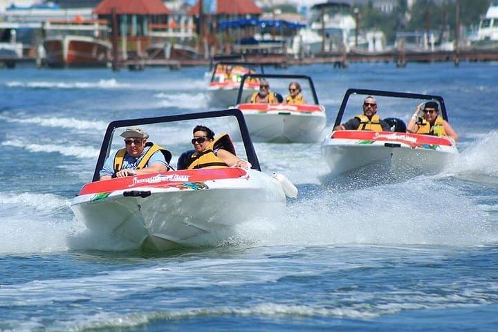 Speedboat Jungle Tour in Cancún: Nichupté Lagoon to Punta Nizuc Snorkel photo 2