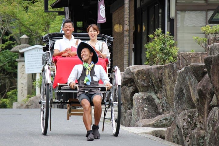 Miyajima Rickshaw Tour: Private Guided Ride to Itsukushima Shrine photo 3