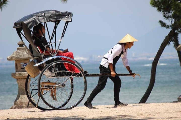 Miyajima Rickshaw Tour: Private Guided Ride to Itsukushima Shrine photo 4