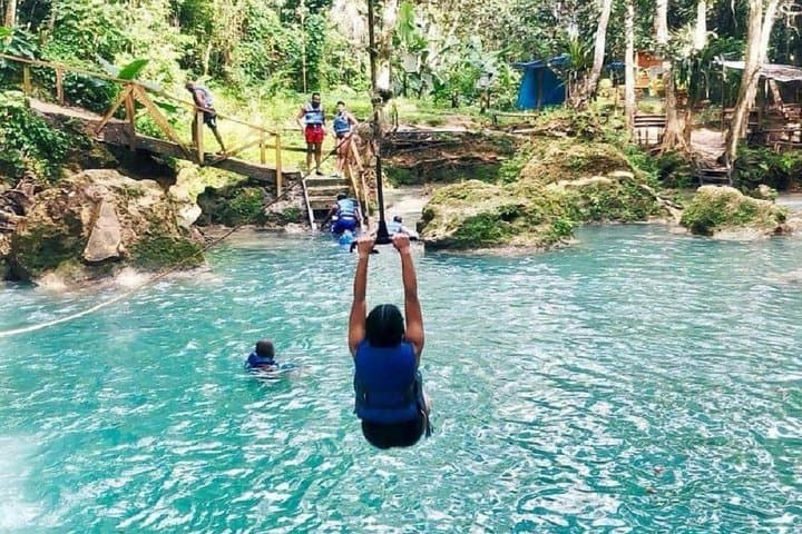Irie Blue Hole and Secret Falls: Ocho Rios Rainforest Waterfall Adventure