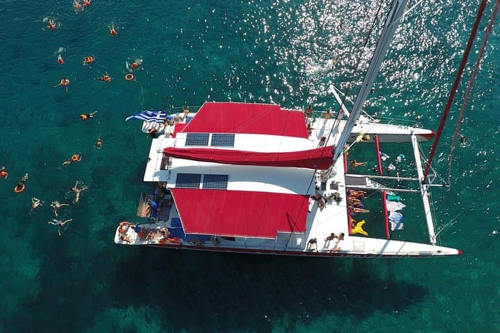 Santorini Morning Cruise to Red & White Beach with Hot Springs & BBQ photo 1