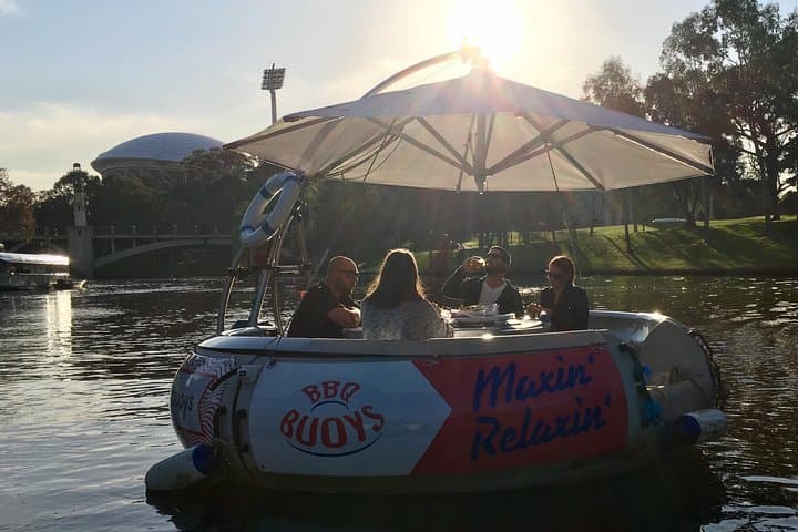 Adelaide BBQ Buoy Hire: 2-Hour Self-Drive River Cruise on the Torrens