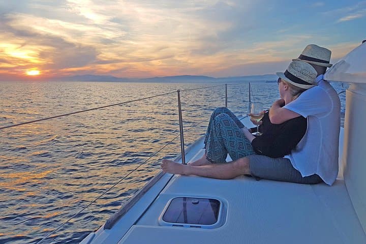 Athens Riviera Luxury Catamaran Cruise with BBQ & Swimming Stops photo 4
