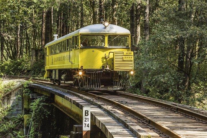 Skunk Train to Wolf Tree Turn — Willits Scenic Rail Ride Through Redwoods photo 2