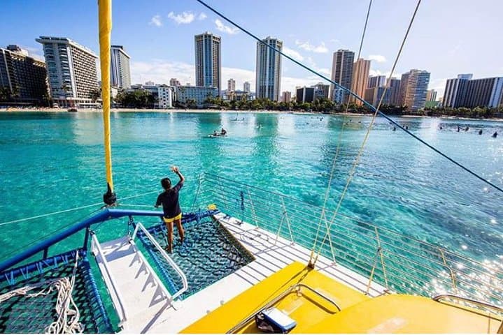 Private Swim and Sail Charter from Kewalo Harbor — Two-Hour Snorkel & Sightseeing Cruise photo 3