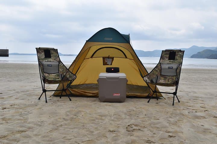 Easy Beach Set on Fukue Island — Portable Beach & Hilltop Relaxation