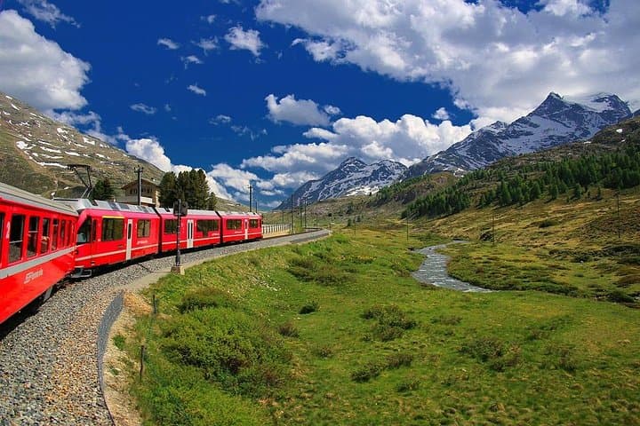 Bernina Red Train from Lake Como or Milan: Day Trip to St. Moritz & Maloja Pass photo 5