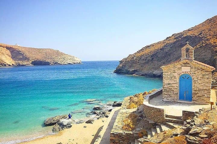 Achla Beach & Gria Lighthouse Tour on Andros — River-Fed Beaches and Coastal Views photo 3