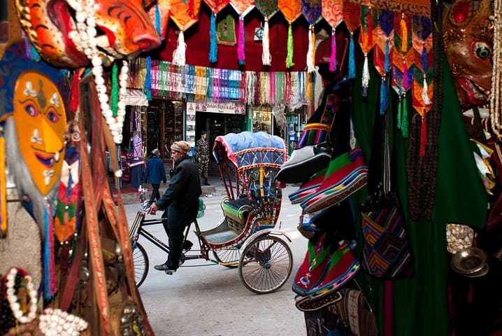 Rickshaw Tour Kathmandu: Slow-Street Sightseeing to Durbar Square and Asan Bazaar