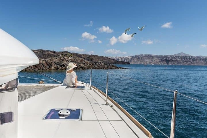 Santorini Caldera Sailing Tour with BBQ Lunch, Hot Springs & Snorkeling photo 2