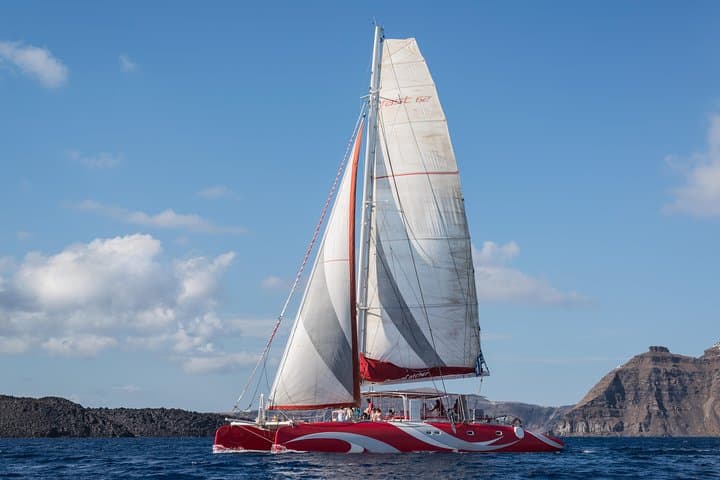 Santorini Dream Catcher Sailing Tour: BBQ, Hot Springs & Caldera Views photo 2