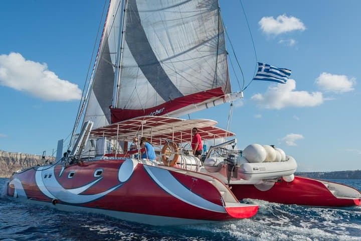 Santorini Dream Catcher Sailing Tour: BBQ, Hot Springs & Caldera Views photo 3
