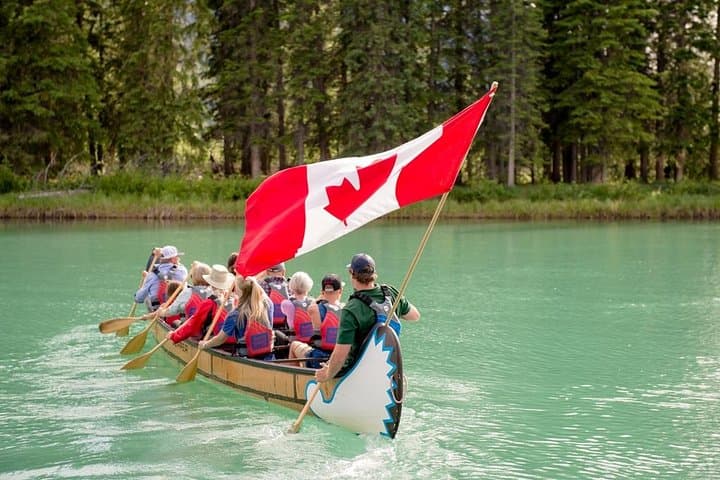 Banff Big Canoe Tour on the Bow River — Guided Canoeing in Banff National Park photo 2