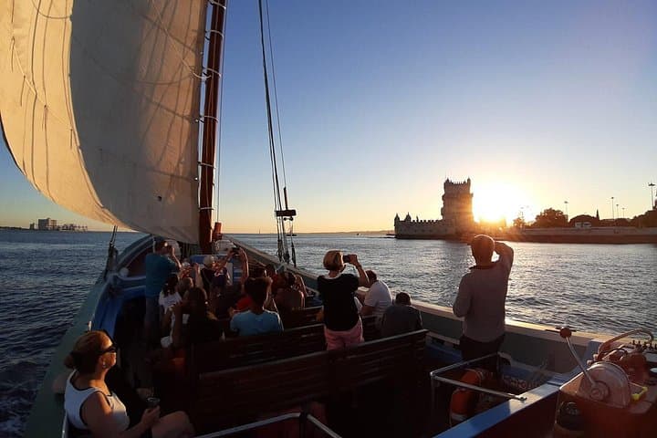 Lisbon Traditional Boat Sunset Cruise with Free Setúbal Wine & Fado photo 1