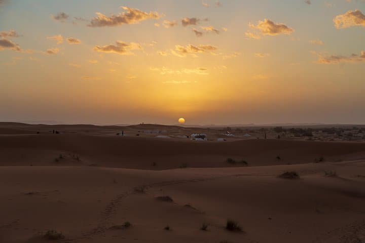 Erfoud to Merzouga Desert Sunset Camel Ride with Berber Dinner & Music