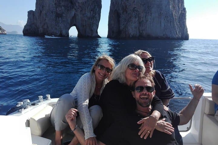 Sorrento to Capri Shared Boat Tour — Blue Caves, Swim Stops & Villa Tiberius Views photo 1