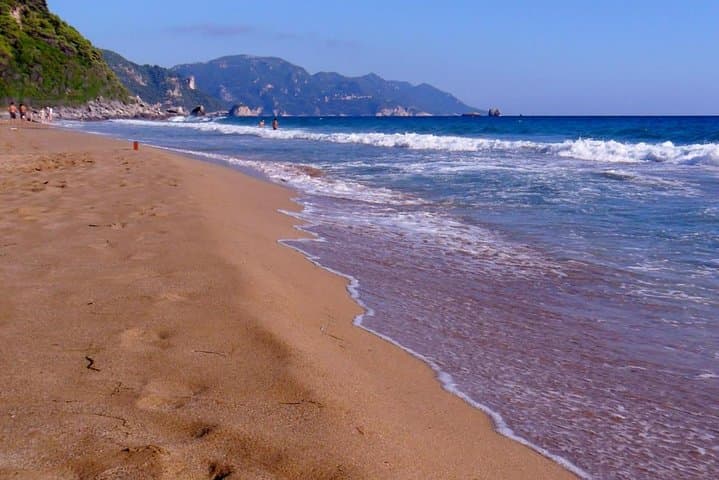 Glyfada Beach Escape: Half-Day Sun, Swim & Transfers in Corfu
