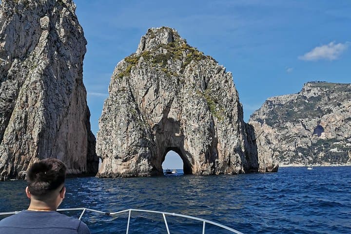 Sorrento to Capri Shared Boat Tour — Blue Caves, Swim Stops & Villa Tiberius Views photo 3