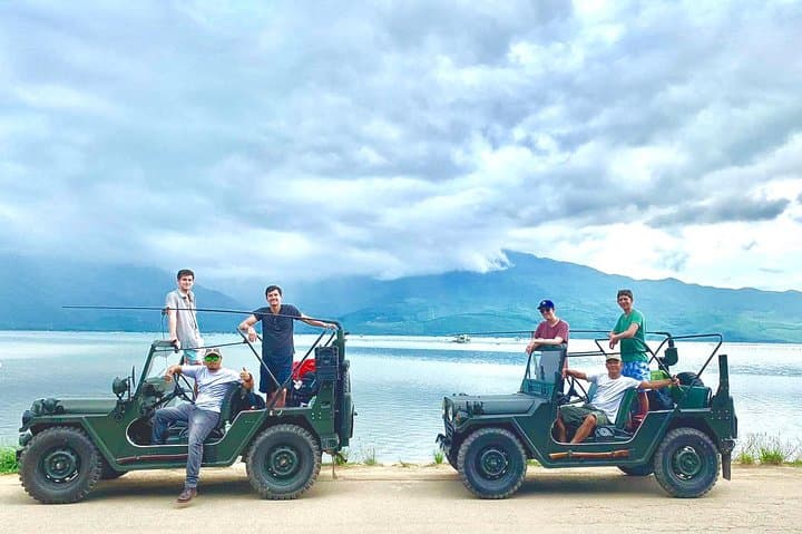 Hai Van Pass Jeep Transfer: Marble Mountains, Lang Co Beach & Waterfall Swim photo 3