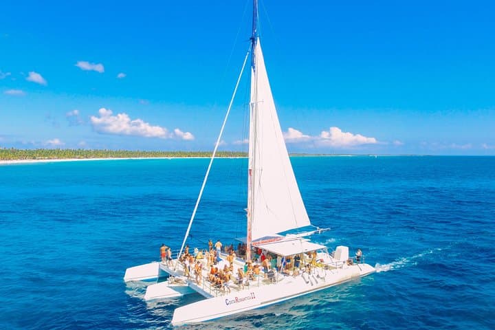 Saona Island Day Trip from Punta Cana — Catamaran, Natural Pool & Beach BBQ