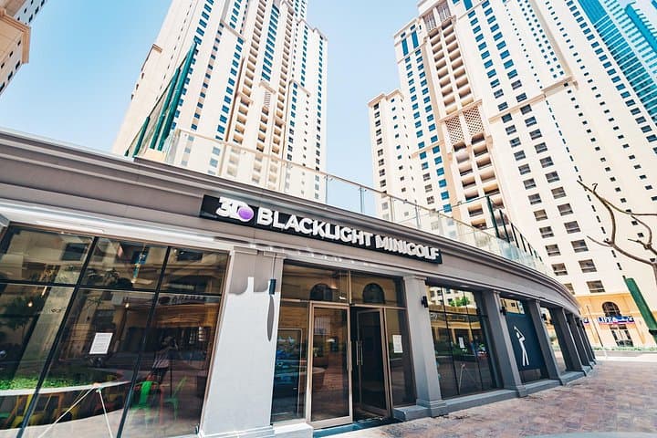 3D Blacklight Minigolf at JBR Marina Dubai — Indoor 18-Hole Glow Golf Experience photo 3