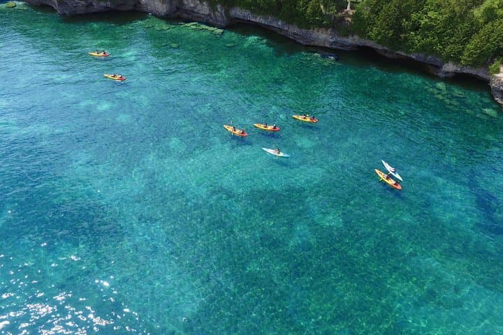 Paddle Through Door County’s Cave Point Sea Caves: A Guided Kayak Tour