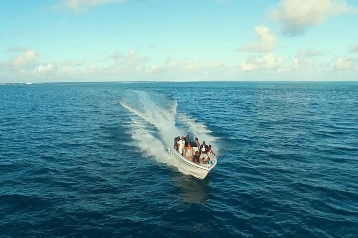 Ile aux Cerfs Speedboat & Parasailing Day Trip with BBQ Lunch and Grand River Waterfall photo 2