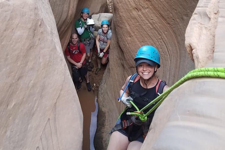 Moab Private Half-Day Canyoneering: Rappel Through Red Rock Canyons