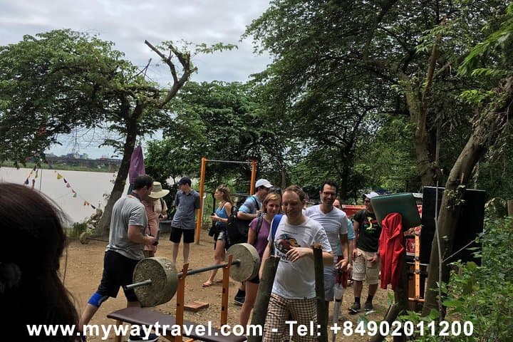 Red River Boat-Slum Visit under Long Bien Bridge — Hanoi Community Tour