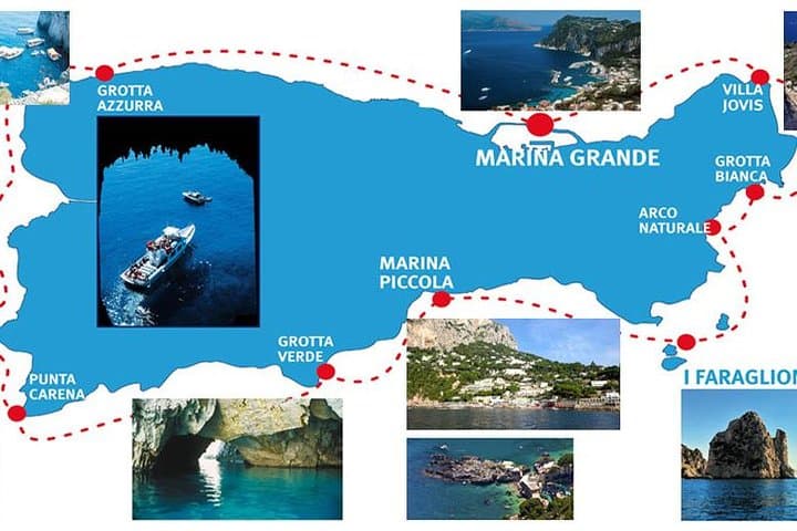 Capri Boat Tour & Blue Grotto Priority Tickets — Marina Grande Coastal Cruise photo 1