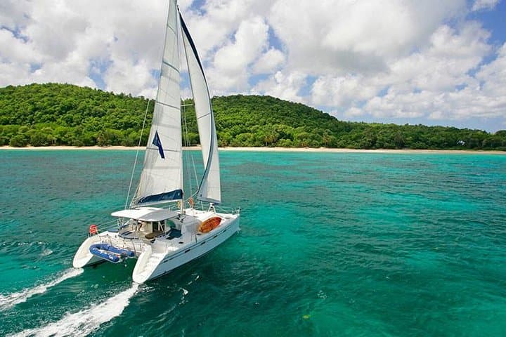 Private Catamaran Cruise to Ile aux Cerfs: Full-Day Snorkel, BBQ & Waterfall Visit