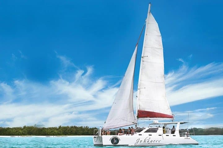 Private Catamaran Cruise to Ile aux Cerfs: Full-Day Snorkel, BBQ & Waterfall Visit photo 4