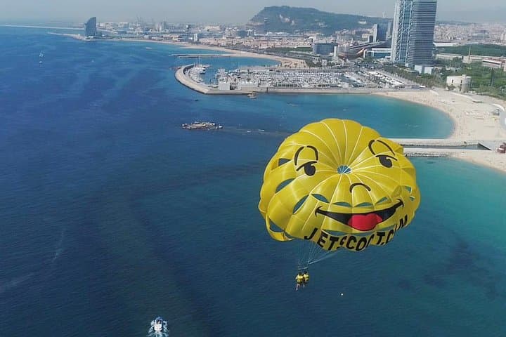 Barcelona Jet Ski and Parasailing Pack — 150m Mediterranean Views